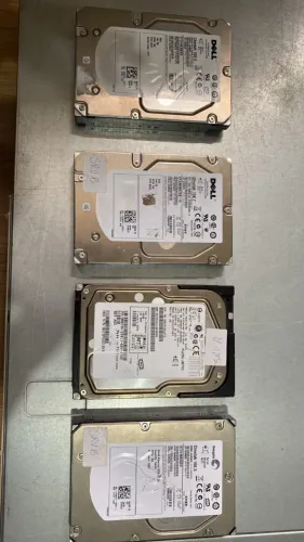 Lote 4 HDs SAS 146GB 15K RPM - Dell/Seagate Cheetah - Testados