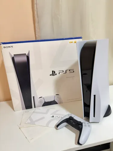 Ps5 com leitor de disco e caixa ACEITO CARTÃO