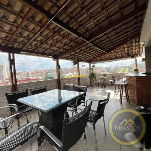 Cobertura à venda em Belo Horizonte, bairro Castelo 4 quartos com suíte area externa cober