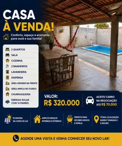 Casa a venda no setor do dito
