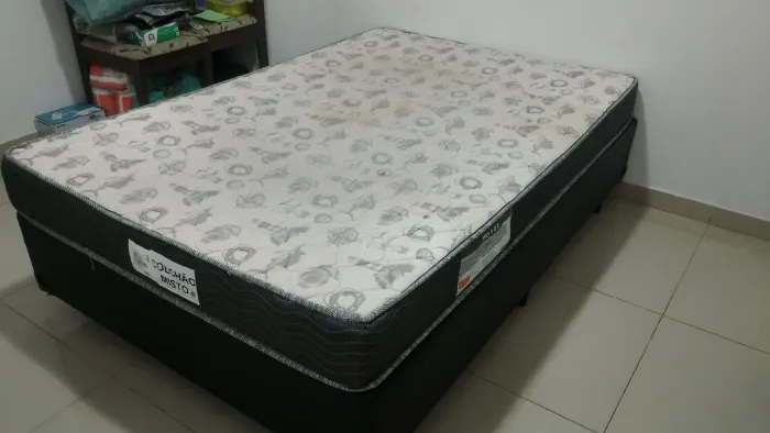 Cama Box Casal Ortobom ISO 100 Misto (D33) - Estrutura Impecável !
