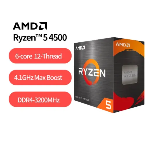 [Novo] Proc. AMD Ryzen 5 4500 (6 CORES/12 THREADS) - AM4 - Box com Cooler - Nf Garantia