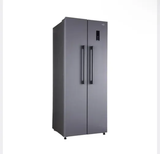 Geladeira Refrigerador Hq Frost Free Side By Side 460 Litros Cinza Hq-460sbsff