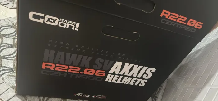 Capacete Moto Fechado Axxis Hawk Evo Sv Ixil B15 vermelho fosco