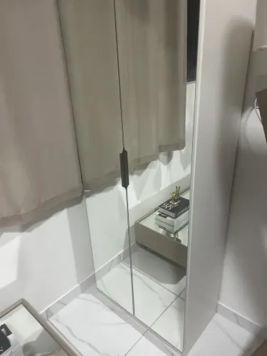 Sapateira duas portas espelhadas