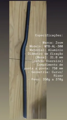 Guidão Alumínio MTB ZOOM