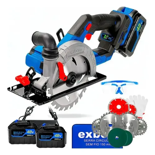 Serra Circular a Bateria Exbom MQL-SC1206 ou Serra Circular Profissional EXBOM 21v