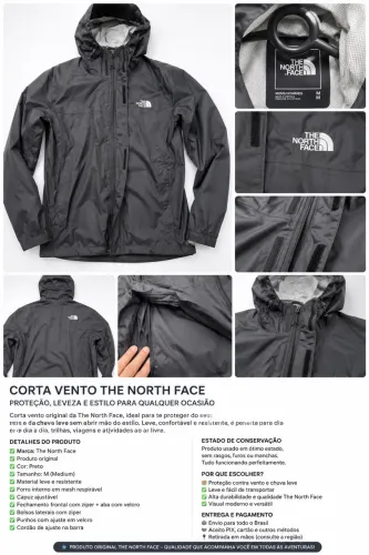 Corta Vento The North Face Original - Sem Uso - Tamanho M