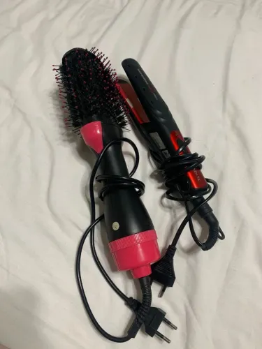 Escova Giratória + Prancha de Cabelo // Retirar no Recreio ou por envios.