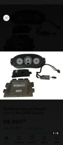 Kit injeção Renault Clio 1.0 16 válvulas 2015