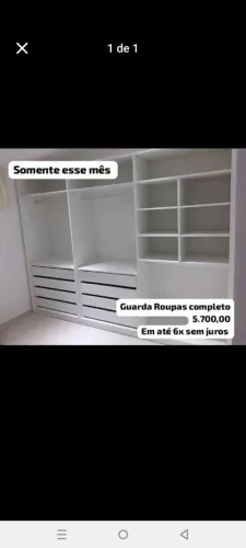 Guarda roupa em MDF