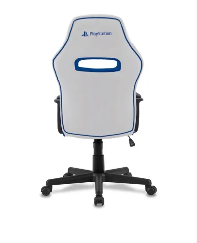 Cadeira Gamer PlayStation, com Ajuste de altura, Branco e Azul.