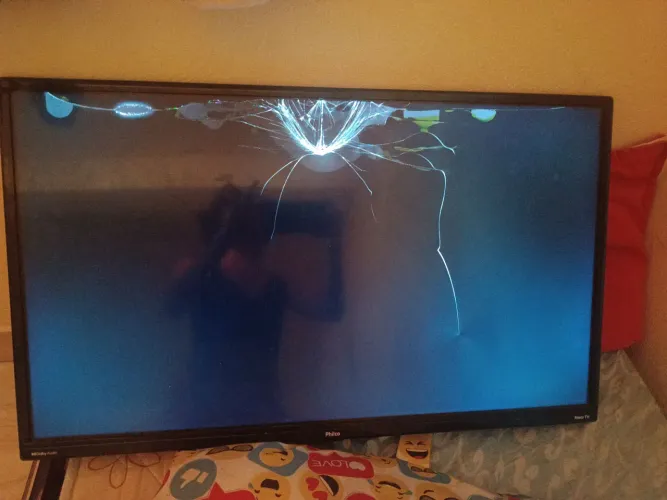 Tv Smart 32 polegadas tela quebrada sem imagem