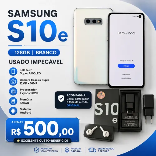 Samsung S10e - 128GB Branco