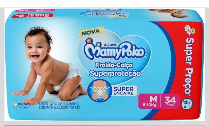 Fralda calça MamyPoko tam. M 6 a 10 kg
