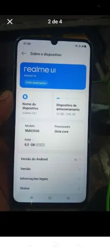 Realme C61 semi-novo.