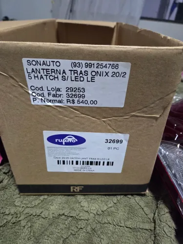 Lanterna Onix Hatch 20/25 Lado Esquerdo