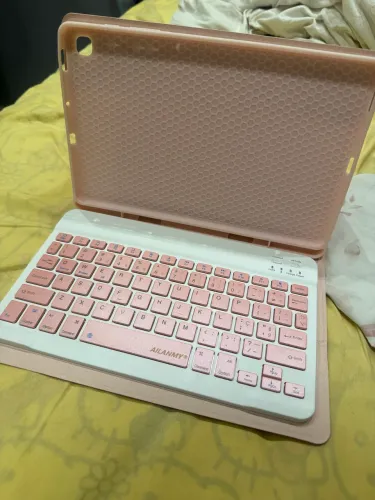 Capa com teclado Bluetooth Samsung s6 lite