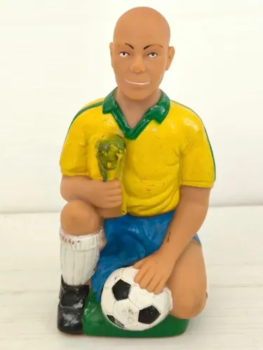 Boneco Ronaldo Fenômeno Camisa 9 (borracha anos 90)