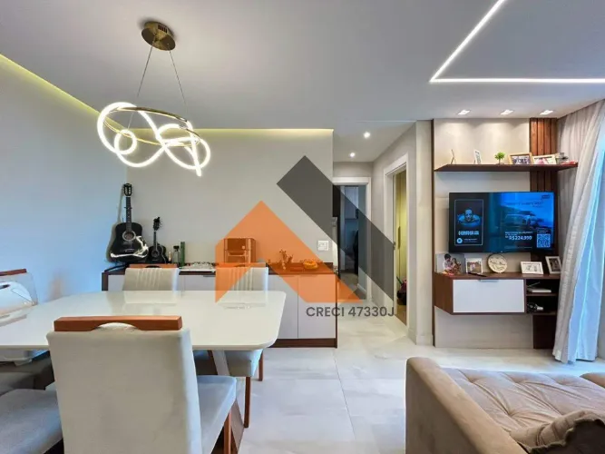 Apartamento mobiliado para locação com 2 quartos, 1 vaga - 50m² - com lazer e varanda - ba