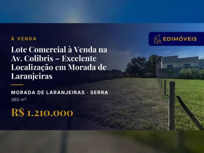 Lote Plano em Morada de Laranjeiras  Ideal para Seu Negócio!