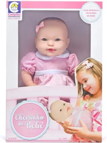 Boneca cheirinho de bebê Cotiplás