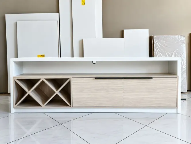 VENDO RACK NOVO 100% MDF (Branco/Madeirado)