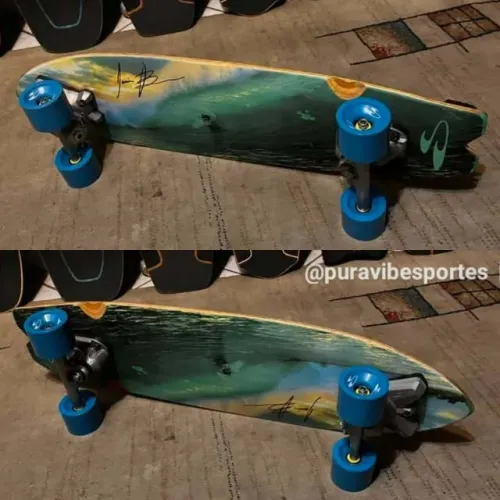 Skate Swelltech Molas Magnésio Semi Novo Simulador Surf Carver Yow Smoothstar