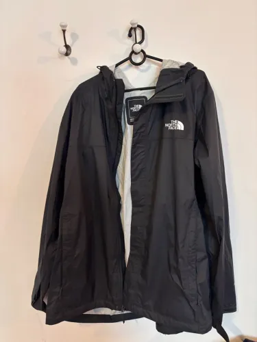 Jaqueta preta the north face masculina corta vento xxl