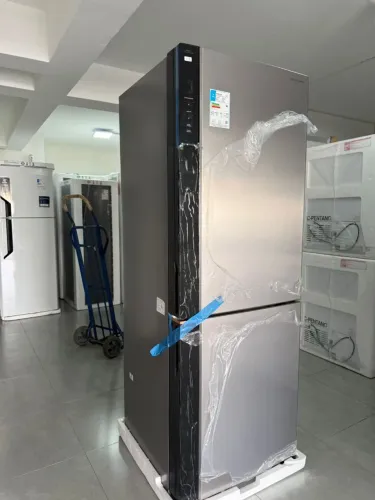 Geladeira Brastemp 500l Inteligente Inverse Inox Bivolt com IA- BRE66AK nova<br>