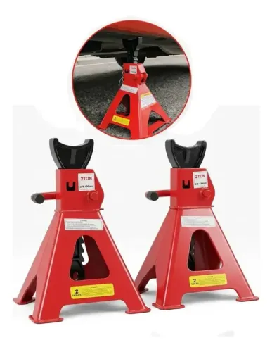 Par 2 Cavalete Automotivo 4 Apoios Para Veículos 2 Toneladas