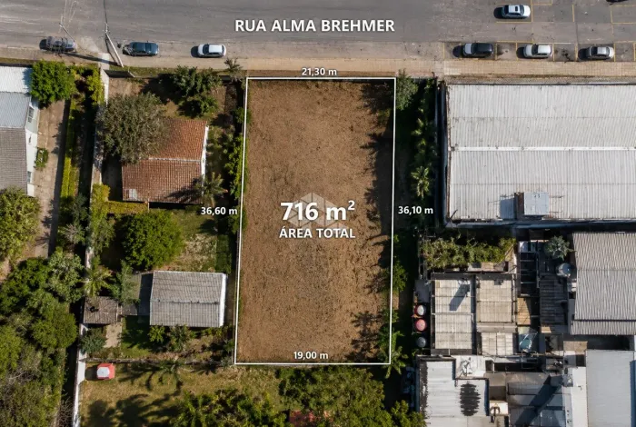 Terreno com 716 m² - Velha - Blumenau/SC