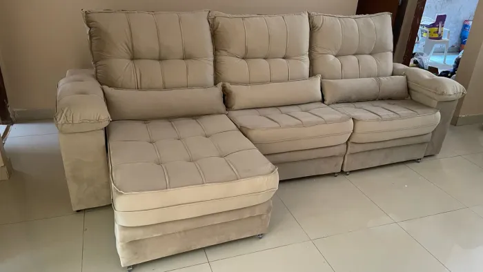 SOFÁ RETRÁTIL E RECLINÁVEL 3 LUGARES MÓDULOS DE (2.90MT)