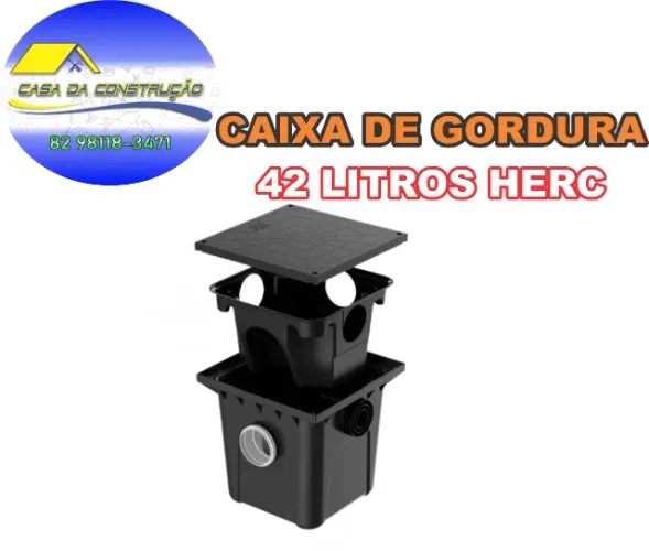 CAIXA DE GORDURA C/CESTO 42L HERC