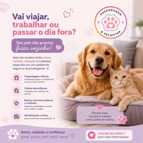 hospedagem e pet sitter para animais 