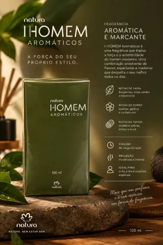 Perfume Homem Aromáticos Natura