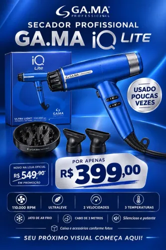 GA.MA Secador iQ Lite Blue