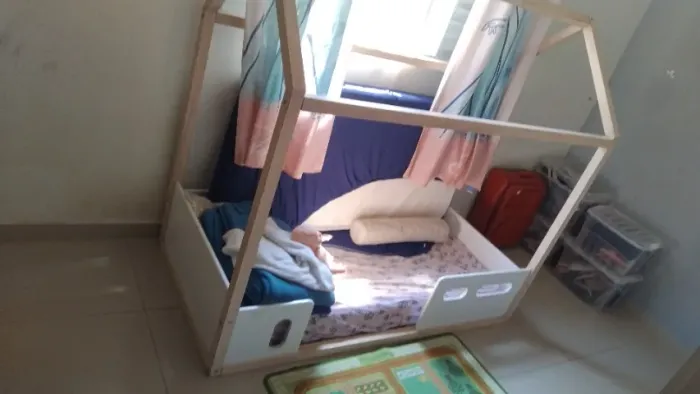 Cama infantil montessore casinha 