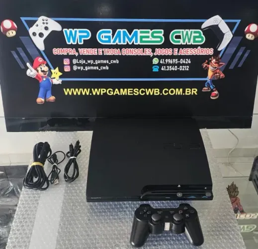 PLAYSTATION 3 SLIM COM JOGOS COM GARANTIA