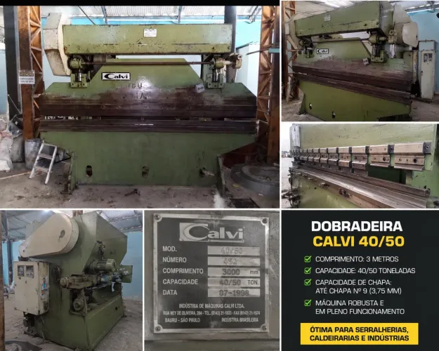 DOBRADEIRA CALVI 40/50  3 MTS