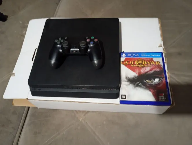 Ps4 slim 1 controle 1 jogo