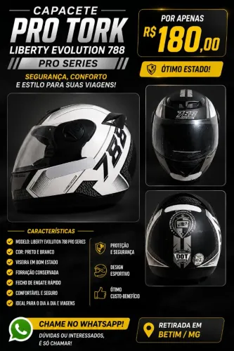 CAPACETE PRO TORK LIBERTY EVOLUTION