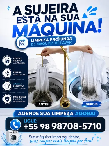 Limpeza profunda de máquina de lava