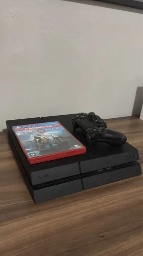 PS4 FAT COM CONTROLE ORIGINAL