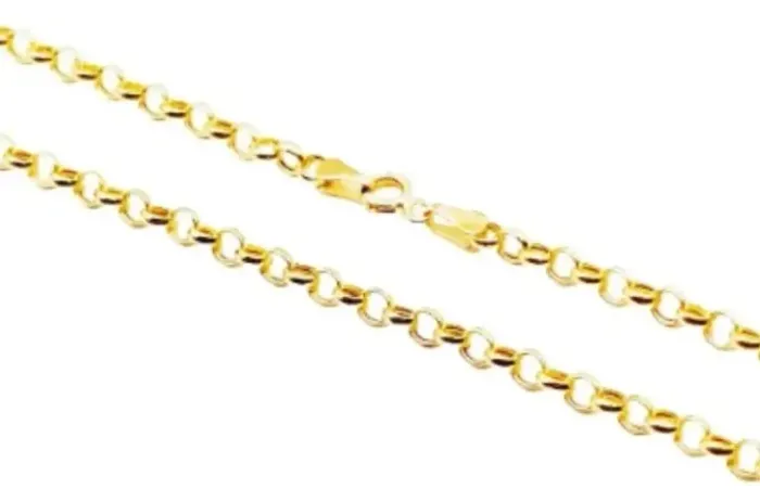 Corrente Elo Português Em Ouro 18k