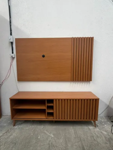 Rack + Painel ripado a pronta entrega