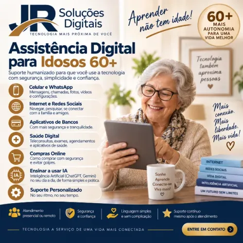 Assistência Digital para pessoas 60+