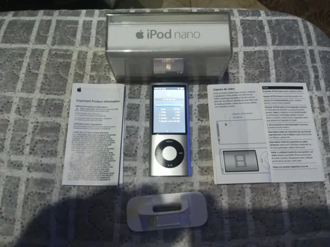 IPOD Nano 5ª Geração Apple 8GB Prata - COMPLETO NA CAIXA, LEIA O ANÚNCIO 