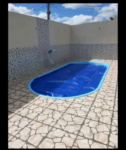 Piscina de fibra instalada 6 metros