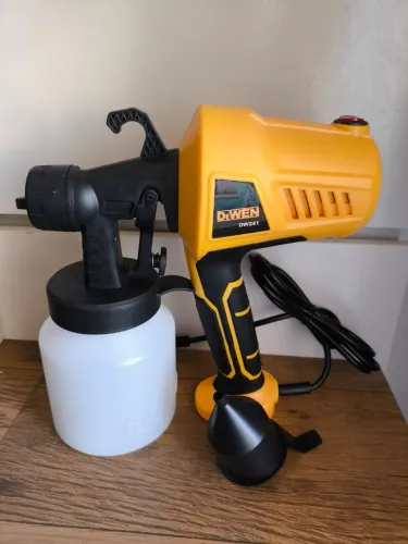 PISTOLA DE PINTURA ELÉTRICA 800ML DEWEN 500W - ALTA ATOMIZAÇÃO